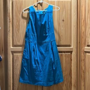 Blue Maurice’s dress